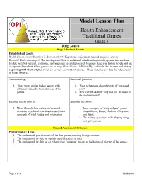 Ring Games Stage 1 Desired Results Established Goals Health Enhancement Standard 7, Benchmark 4.3: Experience Enjoyment Through Physical Activity