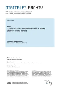 Synchronization of Capacitated Vehicle Routing Problem Among Periods