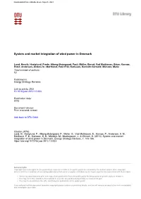 System and Market Integration of Wind Power in Denmark