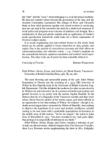 Terms Belonging to a Rival Theoretical Tradition. He Does Not Consider Whose Interests the Government of the Time and the Amulree Commission Represented