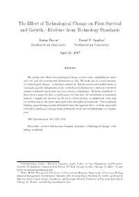 The Effect of Technological Change on Firm
