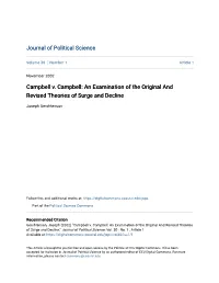 An Examination of the Original and Revised Theories of Surge and Decline