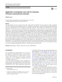 Application of Pluripotent Stem Cells for Treatment of Human Neuroendocrine Disorders