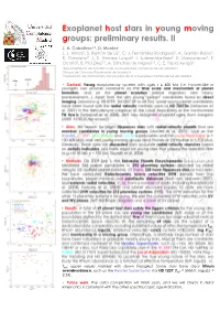 • Context. Young Exoplanetary Systems with Ages 600 Ma (I.E. Hyades-Like Or Younger) Can Provide Constraints on the Time Scal