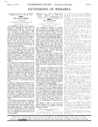 Extensions of Remarks E911 EXTENSIONS of REMARKS