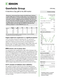 Gemfields Group AIM Listing