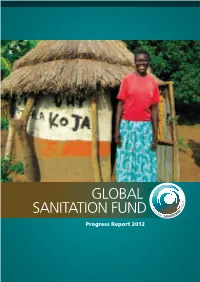 Global Sanitation Fund. Progress Report 2012