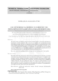 Use of Numerical Models to Forecast the Phenomena's