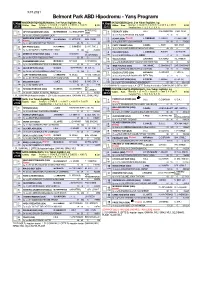 Yarış Programı 1