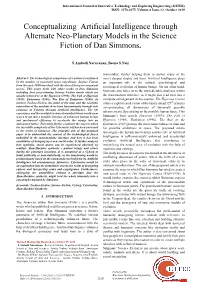 Conceptualizing Artificial Intelligence Through Alternate Neo-Planetary Models in the Science Fiction of Dan Simmons