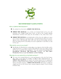 Recommended Talking Points