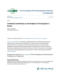Creationist Commentary on and Analysis of Tree-Ring Data: a Review