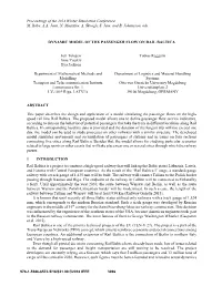 Dynamic Model of the Passenger Flow on Rail Baltica
