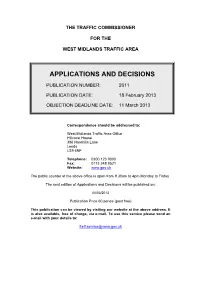 Applications and Decisions