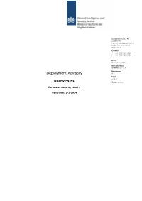 Deployment+Advisory+Openvpn-NL