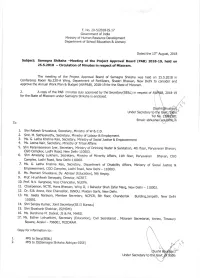 Pab) 2O1a-19, Hetd on 25.5,2018 - Circulation of Minutes in Respect of L{Izoram