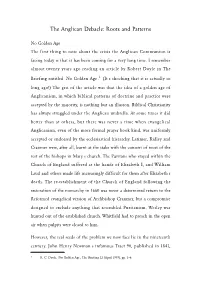 The Anglican Debacle: Roots and Patterns
