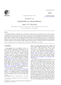 Acetylcholine in Cortical Inference