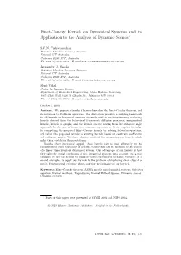 Binet-Cauchy Kernels on Dynamical Systems and Its Application to the Analysis of Dynamic Scenes ∗
