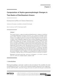 Computation of Hydro-Geomorphologic Changes In
