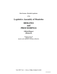 DEBATES and PROCEEDINGS