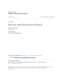 Interview with Sylvester James Gates, Jr