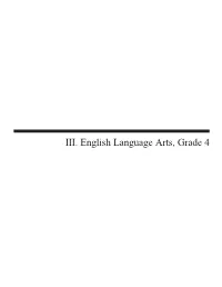 MCAS 2017 Released Items English Language Arts, Grade 4