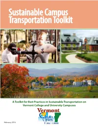 Sustainable Campus Transportation Toolkit