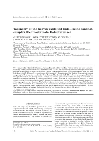 Taxonomy of the Heavily Exploited Indo-Pacific Sandfish