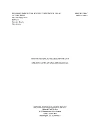 Written Historical and Descriptive Data Reduced