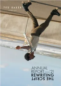 Annual Report——'21 Rewritingthe Script