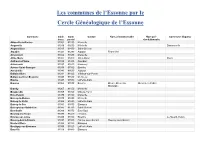 Les Communes De L'essonne Par Le Cercle Généalogique De L'essonne