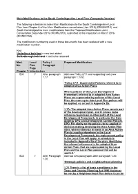 Main Modifications to the South Cambridgeshire Local Plan (Composite Version)