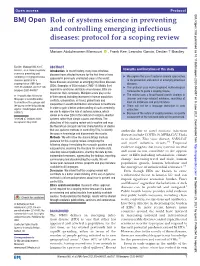Role of Systems Science in Preventing and Controlling Emerging Infectious Diseases: Protocol for a Scoping Review