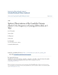 Spitzer Observations of the Lambda Orionis Cluster I: the Frequency of Young Debris Disks at 5 Myr Jesus Hernandez