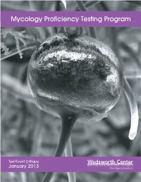 Mycology Proficiency Testing Program