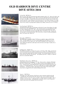 Web Site Dive Site List 28.12