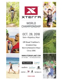 2018 XTERRA Worlds Guide 10.22 2007 XTERRA Maui Press