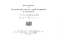 Directory School Sections and Schools