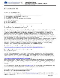 Newsletter 11-20 Published on Division for Planetary Sciences (