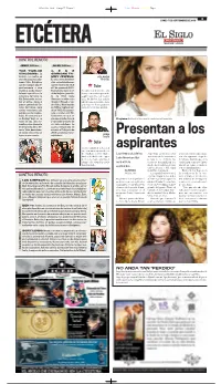 Presentan a Los Aspirantes