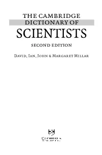 SCIENTISTS Second Edition