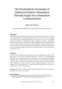 The Psychological Advantages of Enhanced Sensitive Attunement Through Nappy-Free Elimination Communication