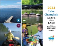 2021 Lake Champlain State of The