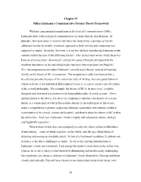 82 Chapter IV Niklas Luhmann's Communicative Systems Theory
