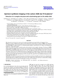 Aperture Synthesis Imaging of the Carbon AGB Star R Sculptoris? Detection of a Complex Structure and a Dominating Spot on the Stellar Disk