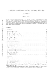 Notes on Rate Equations in Nonlinear Continuum Mechanics