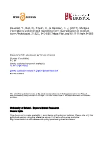PDF, Also Known As Version of Record License (If Available): CC by Link to Published Version (If Available): 10.1111/Nph.14553