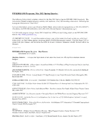 PIPEDREAMS Programs, May 2021 Spring Quarter