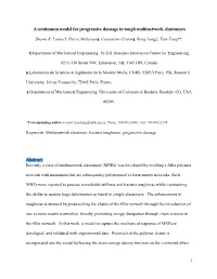 A Continuum Model for Progressive Damage in Tough Multinetwork Elastomers